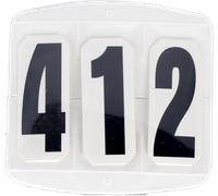 Kerbl Numéro de Concours - 3 chiffres avec fermeture velcro