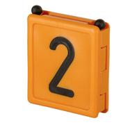 Kerbl Numéro d'identification de collier DUO, 1 chiffre, pack de 6 pour collier de marquage - attache facile