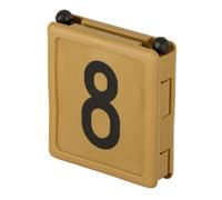 Kerbl Numéro d'identification de collier DUO, 1 chiffre, pack de 6 pour collier de marquage - attache facile