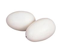 Kerbl Oeufs de poule factices en argile/plâtre oeuf en plâtre/oeuf en argile