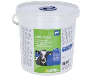 Kerbl Papier humide pour pis - seau 20 x 20 cm, 800 feuilles/seau