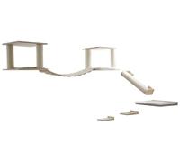 Kerbl Espace de jeu pour chat Top XL – Blanc 15x22 cm, Bois/Sisal, Charge max 5 kg