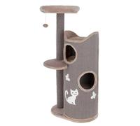 Kerbl Pet Arbre à Chat Tiana, Gris, 73,5 x 45 x 130 cm, pour foyers avec Plusieurs Chats, Surface en sisal, Coussinets lavables