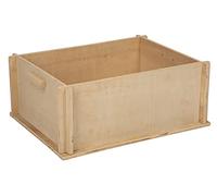 Kerbl Pet Bac à Creuser, 50 x 39 x 20 cm, Bois Naturel, avec poignée de Transport, Montage Facile