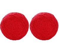 Kerbl Pet Balle de Jeu Laine pour Chat Rouge, Ø10cm (Lot de 2)