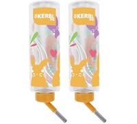 Kerbl Pet Bouteille d'eau, 500 ML, pour Lapin, Rongeur, Plastique (Lot de 2)