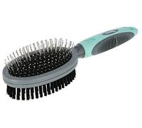 Kerbl Pet Brosse double turquoise/gris, 24cm