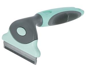 Kerbl Pet Brosse Pelage Turquoise/Gris, 15x7,5cm