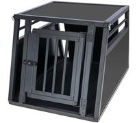 Kerbl Pet Cage de Transport en Aluminium Vacation, Une Porte, Cage pour Chien, Graphite, 77x55x50cm, Aluminium, Chiens, avec Tapis antidérapant, Nettoyage Facile