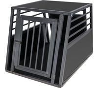 Kerbl Pet Cage de Transport en Aluminium Vacation, Une Porte, Cage pour Chien, Graphite, 92x65x65,5cm, Aluminium, Chiens, avec Tapis antidérapant, Nettoyage Facile