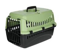 Kerbl Box de transport Expédition pour chiens – PVC haute qualité – 45 x 30 x 30 cm – Vert / gris foncé