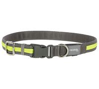 Kerbl Pet Collier Lumineux Light&Reflex Gris/Jaune Fluo, 45-65cm, 24mm
