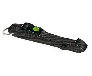 Kerbl Pet Collier Miami, 20 mm, réglable 40-55 cm, Noir, Nylon, pour Chiens, Hydrofuge et Anti-salissures