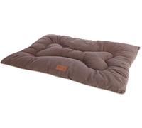 Kerbl Matelas de sol BENNO Coussin tissu M 80 x 60 cm Marron
