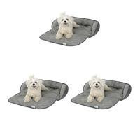 Kerbl Pet Coussin de canapé Emalia Gris, 60X40X12cm (Lot de 3)