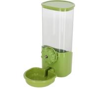 Kerbl Pet Distributeur d'eau 850 ML, pour Lapins et Petits Animaux, Fixation par Grille, Couvercle Amovible, Plastique, Pas d'égouttement, Vert|Transparent