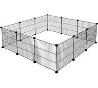 Kerbl Pet Enclos Hopsi, 12x éléments grillagés, 35x35cm chacun, Extensible de manière Flexible, Montage Facile, système d'enfichage