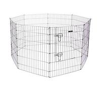 Kerbl Enclos pour chiots et petits animaux – 57 × 78 cm, 8 grilles, porte, extensible, durable