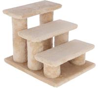 Kerbl Pet Escalier pour Animaux Easy Climb 2.0, Beige, 45x35x34cm, jusqu'à 50kg, Aide à l'escalade, Construction Robuste, revêtement Peluche