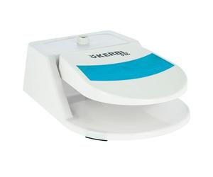 Kerbl Pet Fontaine à Eau Bubble, 25,5x18x8 cm, Blanc, Bleu, Plastique, Alimentation pour Chiens, régulateur de Pression d'eau intégré