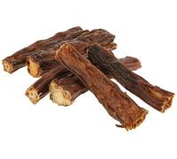 Kerbl Pet Friandise à la Queue de bœuf, 500g, 10-12cm, Jouet à mâcher Naturel pour Chiens, sans additifs, Sachet refermable