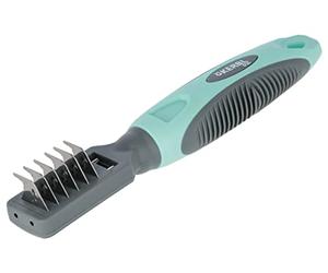 Kerbl Pet Fur De-Matting Knife, Peigne à démêler, 18cm, Turquoise/Gris, 6 Lames, pour Chiens et Chats, pour démêler et démêler Les Poils