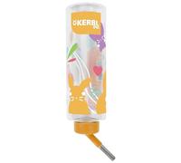 Kerbl Pet Gourde 500 ML, Eau fraîche pour Lapins, Technique de la Double Boule, Tube d'abreuvement en Acier Inoxydable, Bouteille Transparente, Multicolore