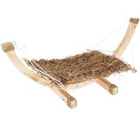 Kerbl Pet Hamac Siesta, hamac pour Petits Animaux, 73 x 36 x 34 cm, en Foin, avec Structure en Bois, sans Fil métallique ni Plastique, Propre à la consommation
