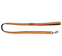 Kerbl Pet Laisse Courte réfléchissante Orange/Noir, 100cm, 15mm
