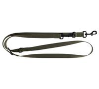 Kerbl Pet Laisse Dallas, 200 cm, 25 mm, Vert Olive, avec Nylon réfléchissant, réglable en 3 Positions, avec Mousqueton, pour Chiens Actifs