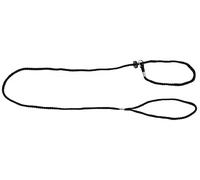 Kerbl Pet Laisse longue avec collier noire, 125cm, 6mm