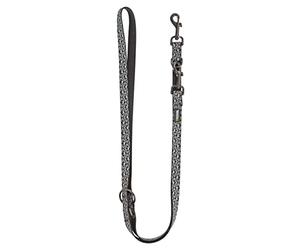 Kerbl Pet Laisse Longue Shiny Night Noir/Blanc, 200cm, 20mm
