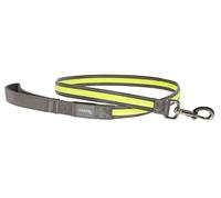 Kerbl Pet Laisse Lumineuse Light&Reflex Gris/Jaune Fluo, 120cm, 25mm