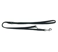 Kerbl Pet Laisse Miami, Laisse pour Chien, Noire, 200cmx20mm, Nylon, réglable sur 3 Positions