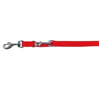 Kerbl Pet Laisse Miami, Laisse pour Chien, Rouge, 200cmx20mm, Nylon, réglable sur 3 Positions
