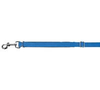 Kerbl Pet Laisse Multi-usages Miami, Laisse pour Chien, Bleu, 180cmx20mm, Nylon, réglable en continu