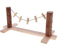 Kerbl Pet Ligne d'alimentation, Jouet pour Lapins, Arbre à Nourriture, 66x26x27cm, Bois Naturel, Lapin, pour l'intérieur et l'extérieur