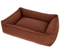 Kerbl Pet Oliver Lit Douillet pour Chien, en Tissu Robuste, Housse Lavable, Dessous antidérapant, Moderne, Marron, 110 x 85 x 26 cm