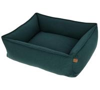Kerbl Pet Lit Douillet Oliver pour Chiens, Tissu Robuste, Housse Lavable, Dessous antidérapant, Lit Moderne pour Chiens, Vert Anglais, 85x70x25 cm