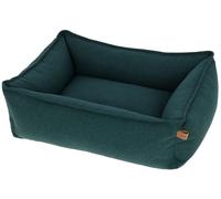 Kerbl Pet Lit Douillet Oliver pour Chiens, Tissu Robuste, Housse Lavable, Dessous antidérapant, Lit Moderne pour Chiens, Vert Anglais, 70x 60x24 cm