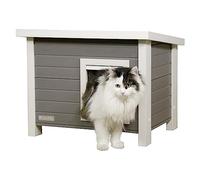 Kerbl Pet Maison pour Chat ECO Eli Gris/Blanc, 57X45X43cm