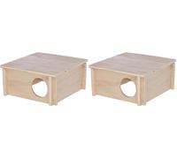 Kerbl Pet Maison pour Petit Rongeur 20 x 20 x 10 cm (Lot de 2)