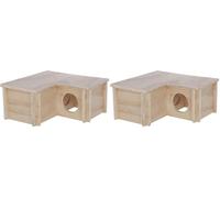 Kerbl Pet Maison pour Petit Rongeur 24 x 24 x 11 cm (Lot de 2)