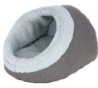 Kerbl Pet Niche pour Chat Jana, Gris, 45x37x30cm, Peluche Douce, Polaire Polyester, Coussin réversible, Lavable en Machine à 30 °C