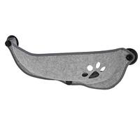 Kerbl Pet Panier pour fenêtre Filzino, Gris, 70x26x26cm, Feutre, Polyester, Plastique, Chats, Coussin intérieur Amovible