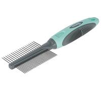 Kerbl Pet Peigne Fin/Large Turquoise/Gris, 21cm