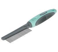 Kerbl Pet Peigne Fin Turquoise/Gris, 21cm