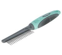Kerbl Pet Peigne sous-Poils Turquoise/Gris, 21cm