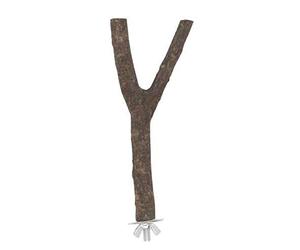 Kerbl Pet Perchoir pour Oiseaux Bois, 20cm, avec Corde Coton