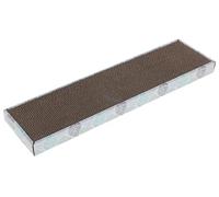 Kerbl Pet Planche à gratter pour Chats Flat, en Carton ondulé recyclé, avec Impression Florale décorative, Sac Catnip Inclus, Soin des Griffes, Coloré, 46x12x3 cm